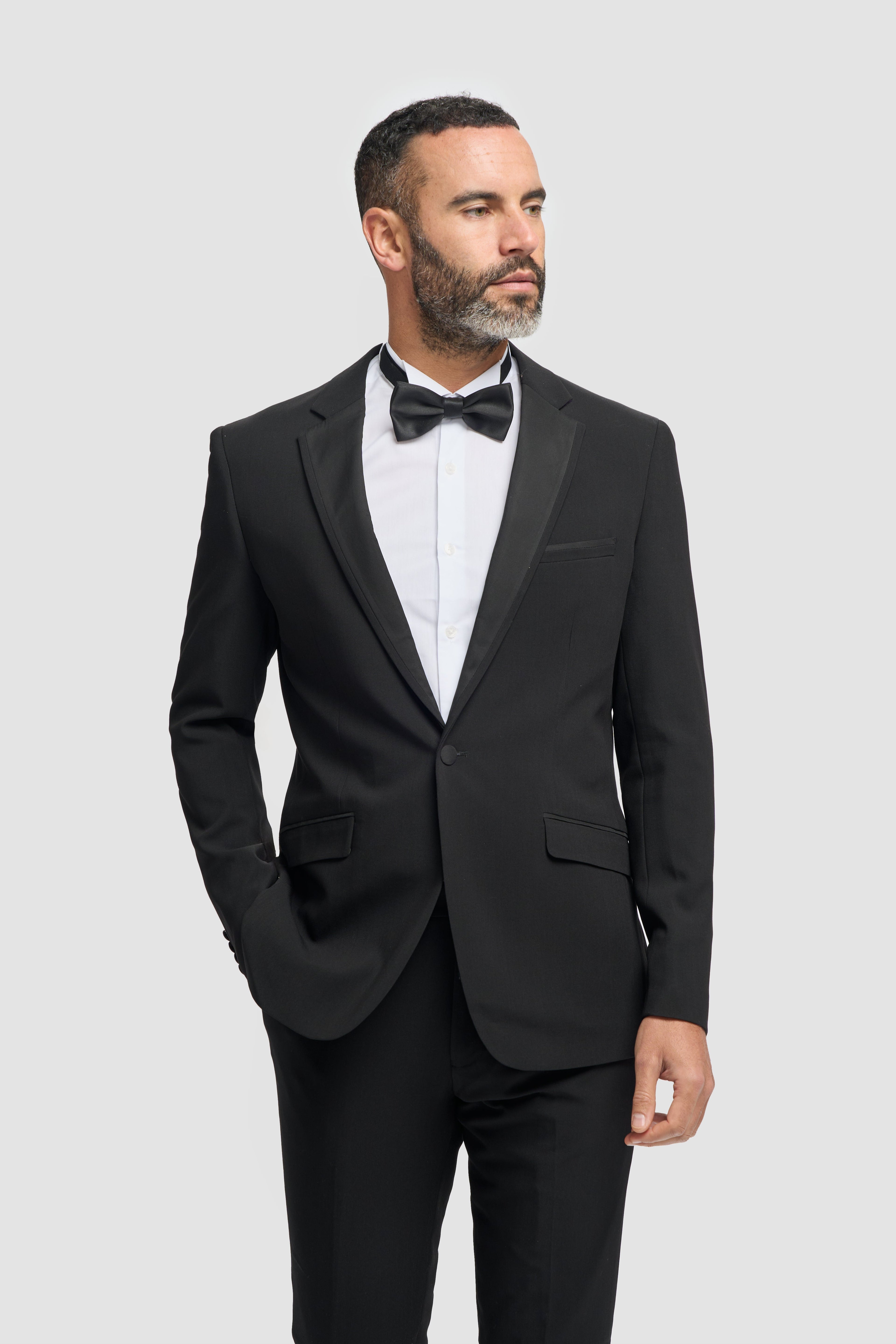 Black Men's Slim Fit Tuxedo Suit