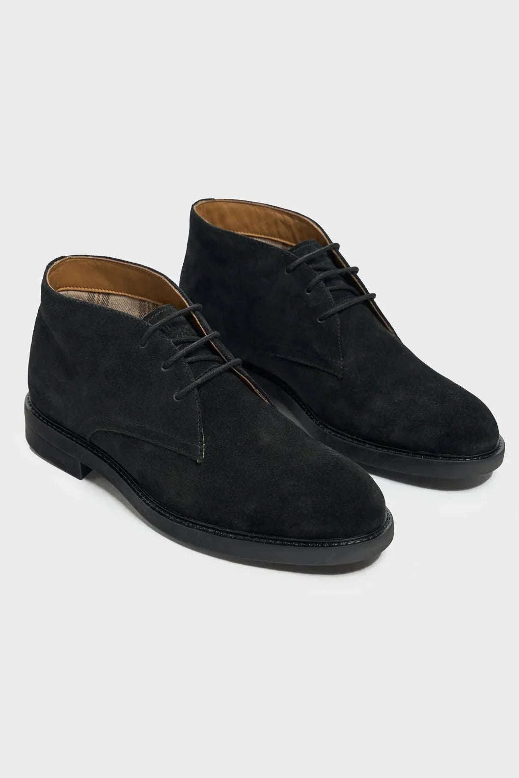 Men's black suede leather chukka boots, FERNANDO.
