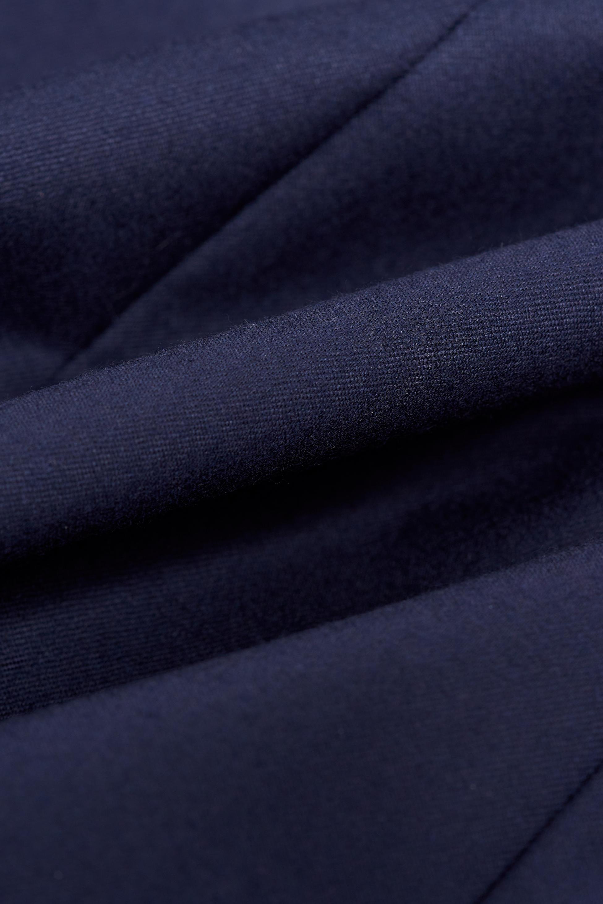 Men’s Wool Slim Fit Formal Trousers - James - Navy Blue