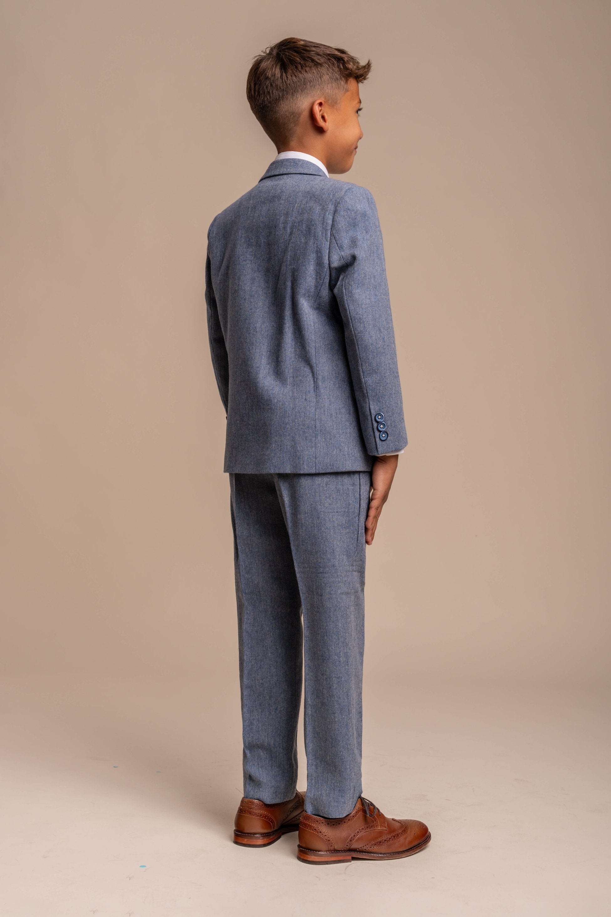 Slim Blue Suit for Boys – Light Blue