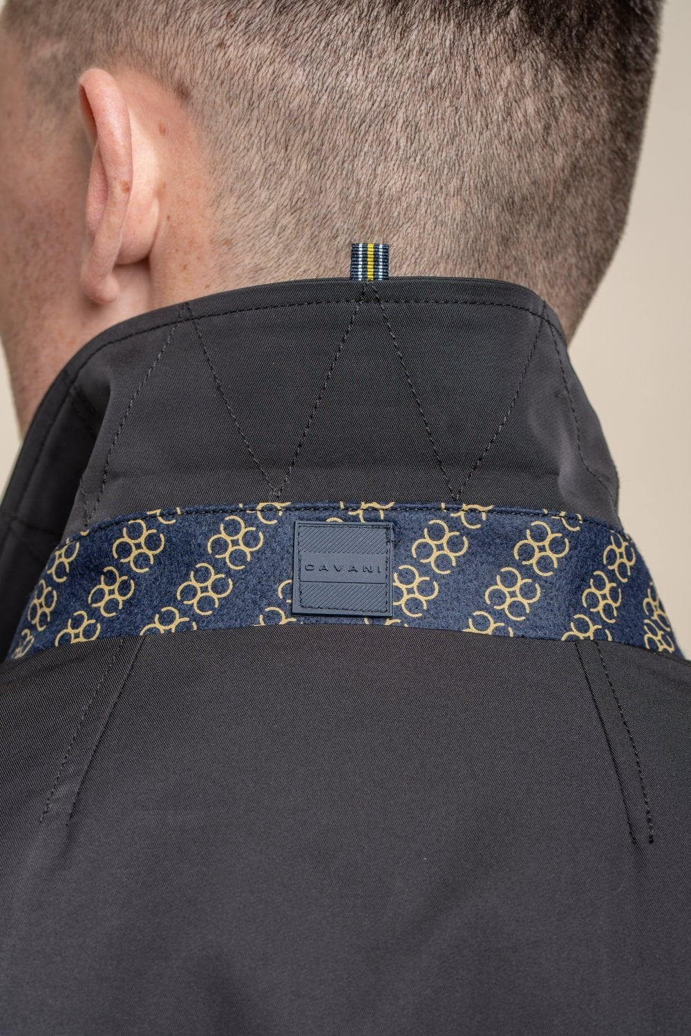 Men's black mid-length lightweight casual coat, BARRACUDA.