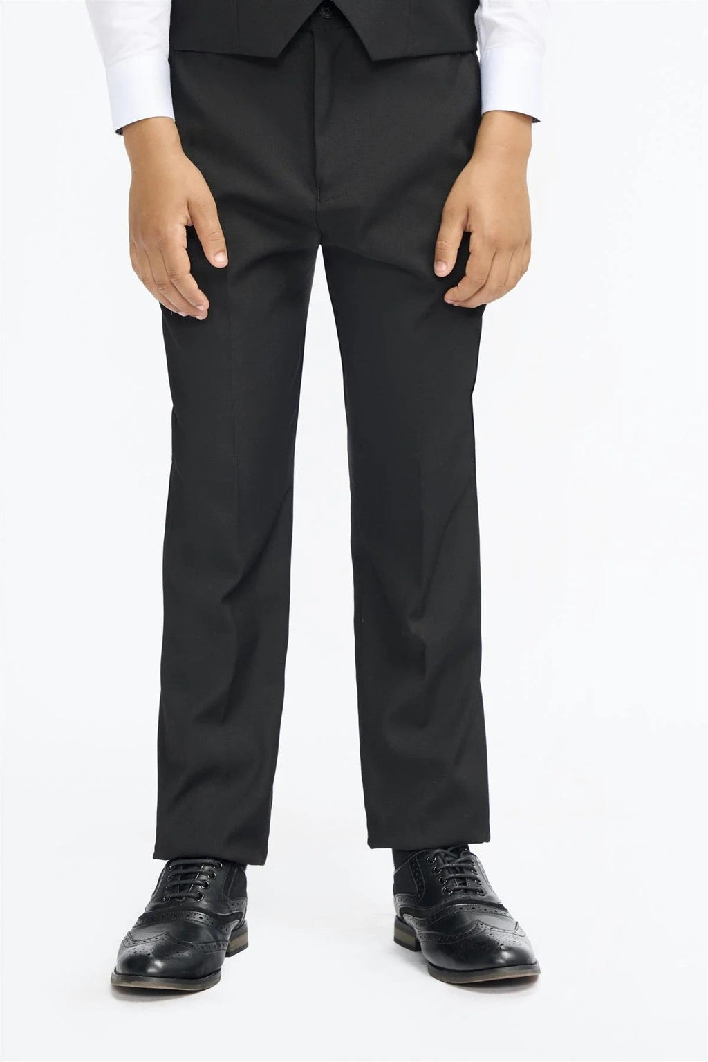 Slim Black Suit for Boys – Black