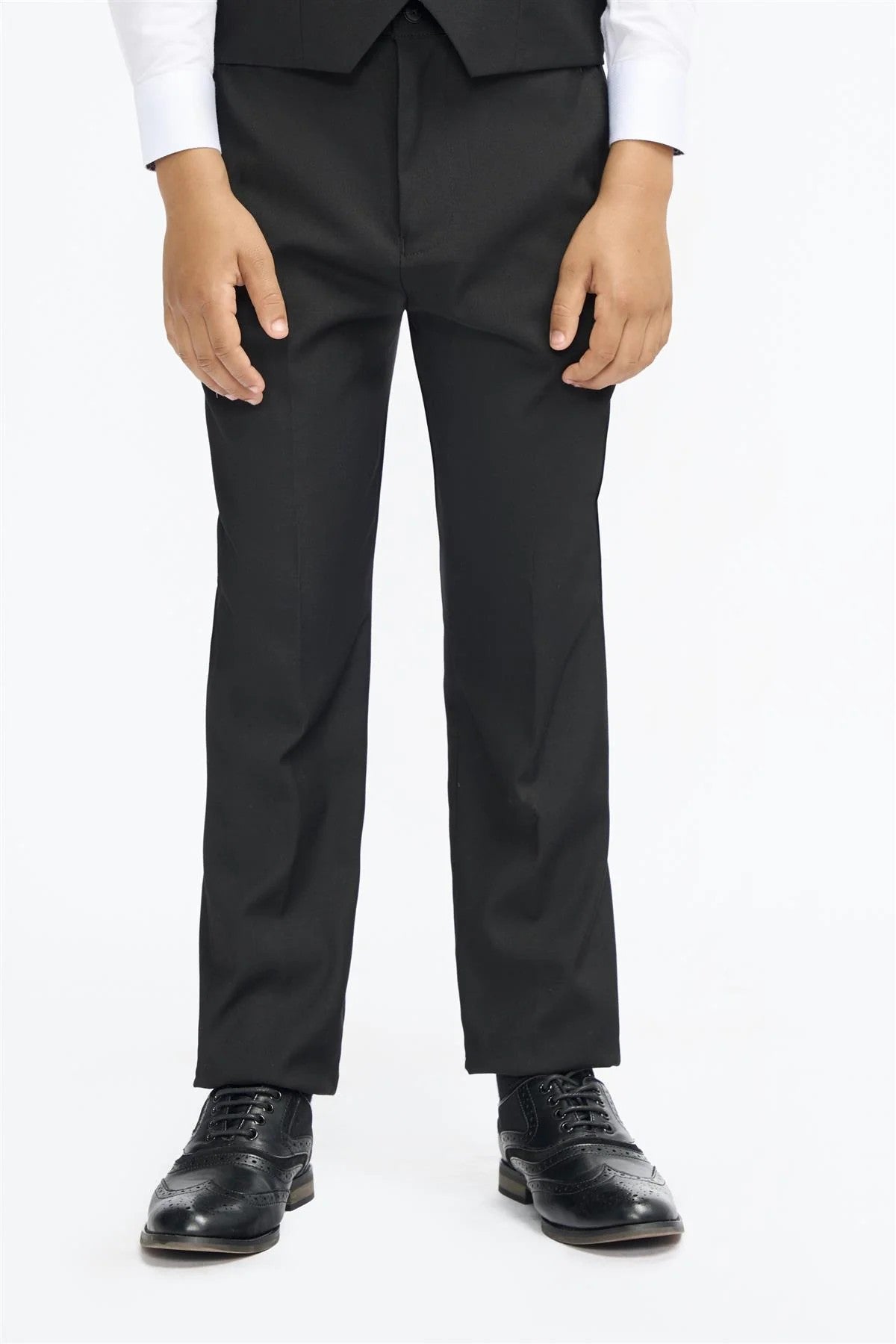 Slim Black Suit for Boys – Black