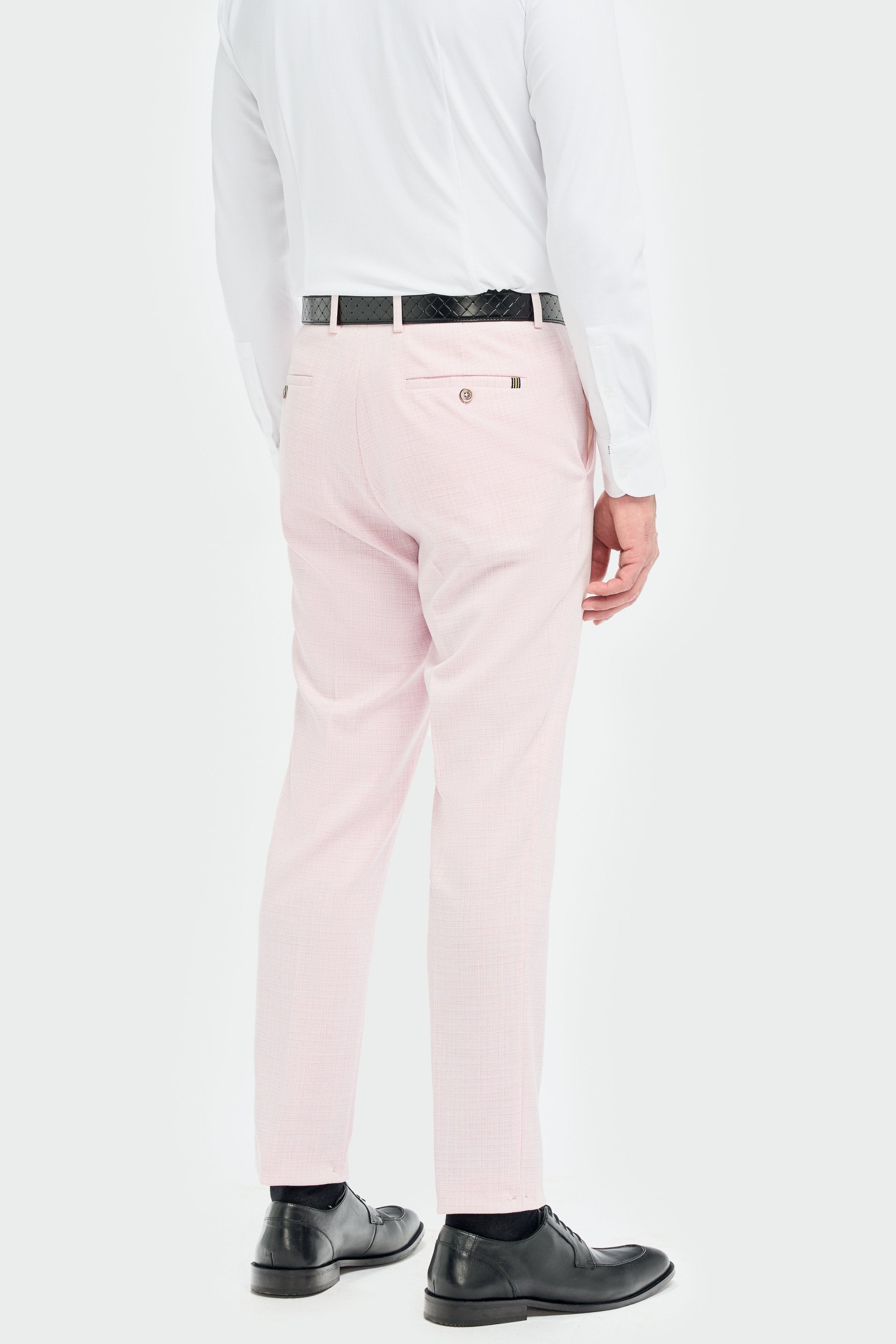 3-Piece Slim Pink Suit for Men – Mauve