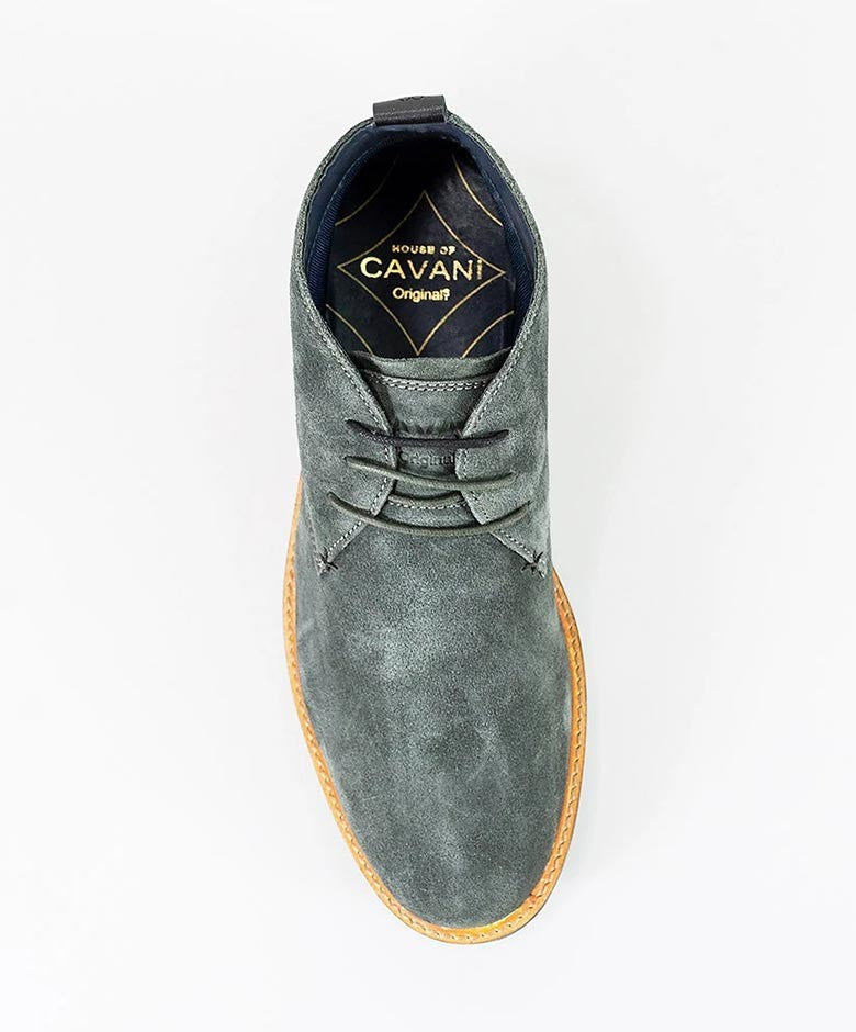 Mens Grey Suede Chukka Boots SAHARA