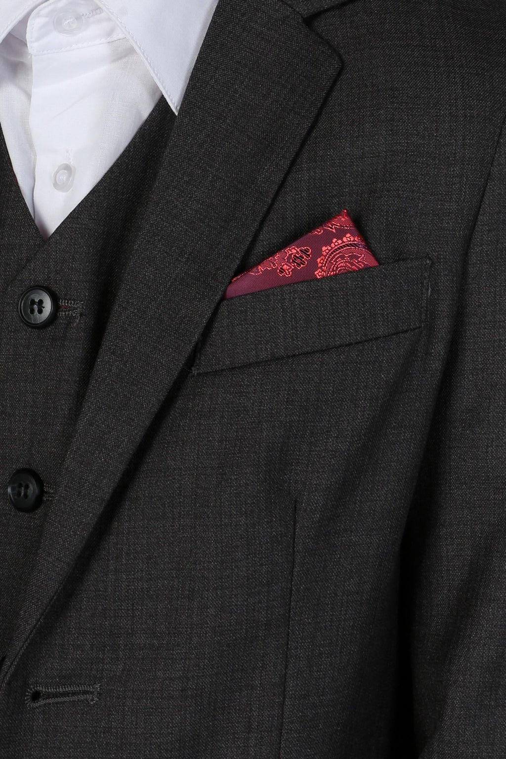 Tailored Grey Suit for Boys – Charcoal Grey