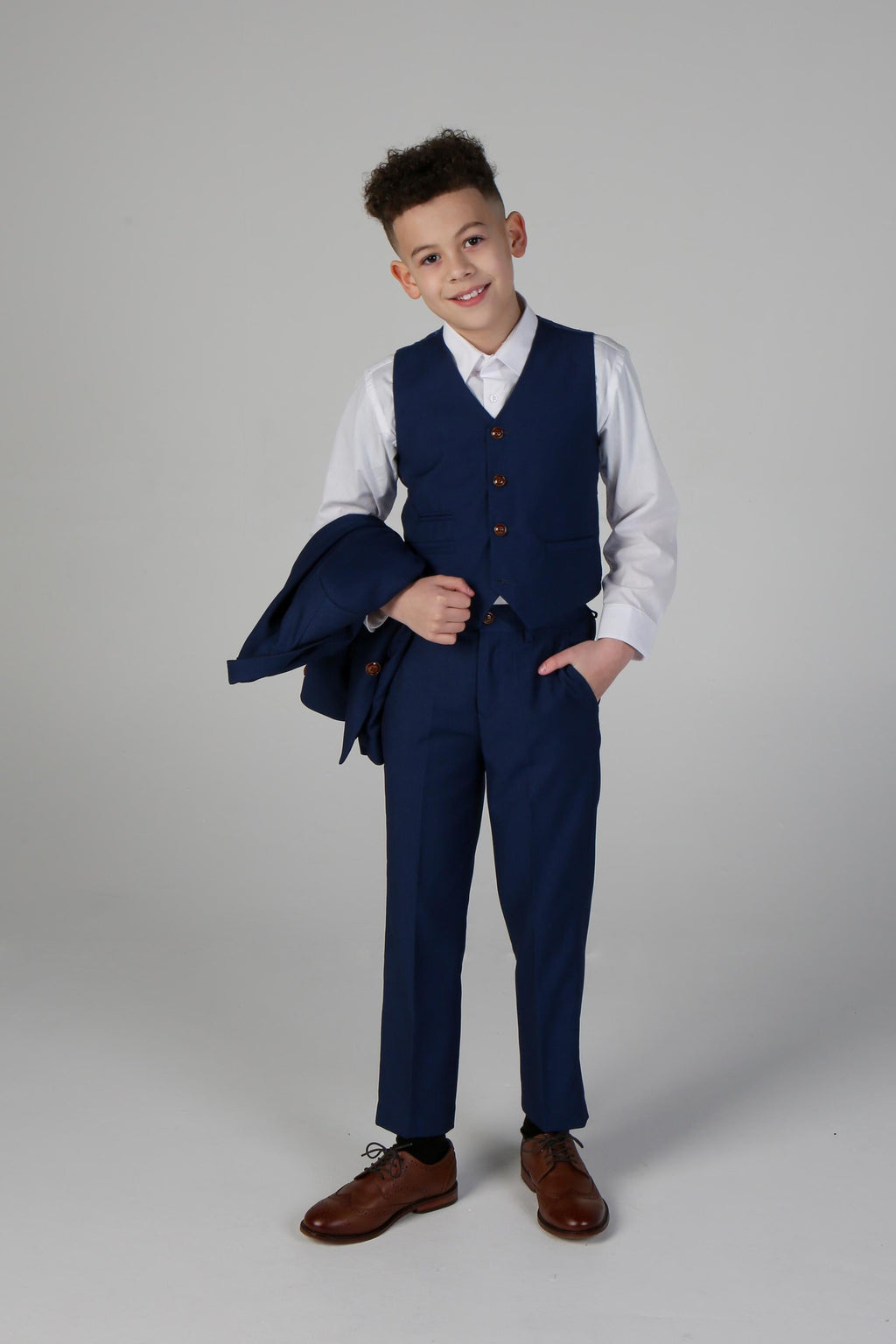 Tailored Blue Suit for Boys – Royal Blue