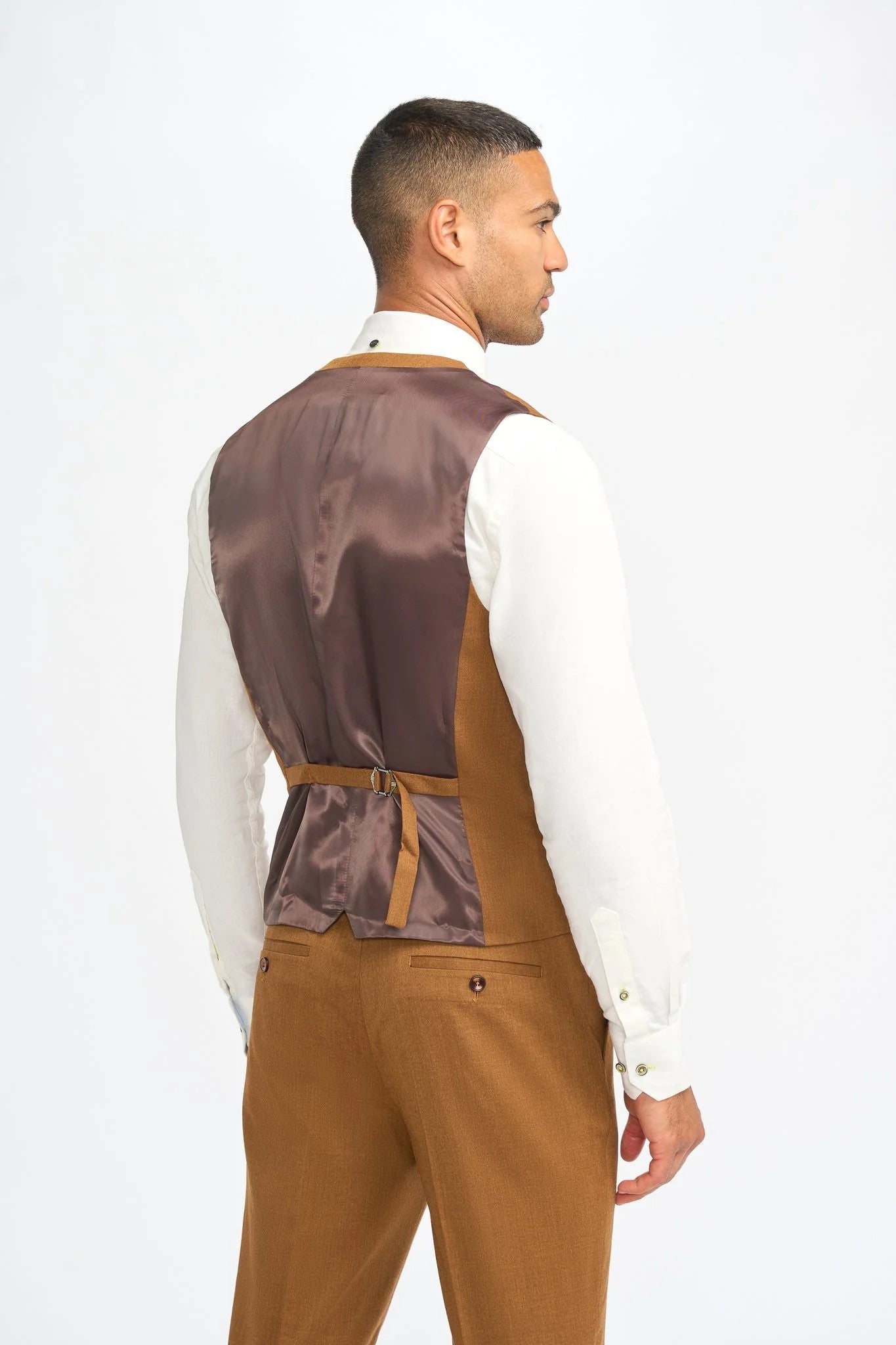 Mens Sierra Wool Slim Fit Formal Waistcoat JAMES