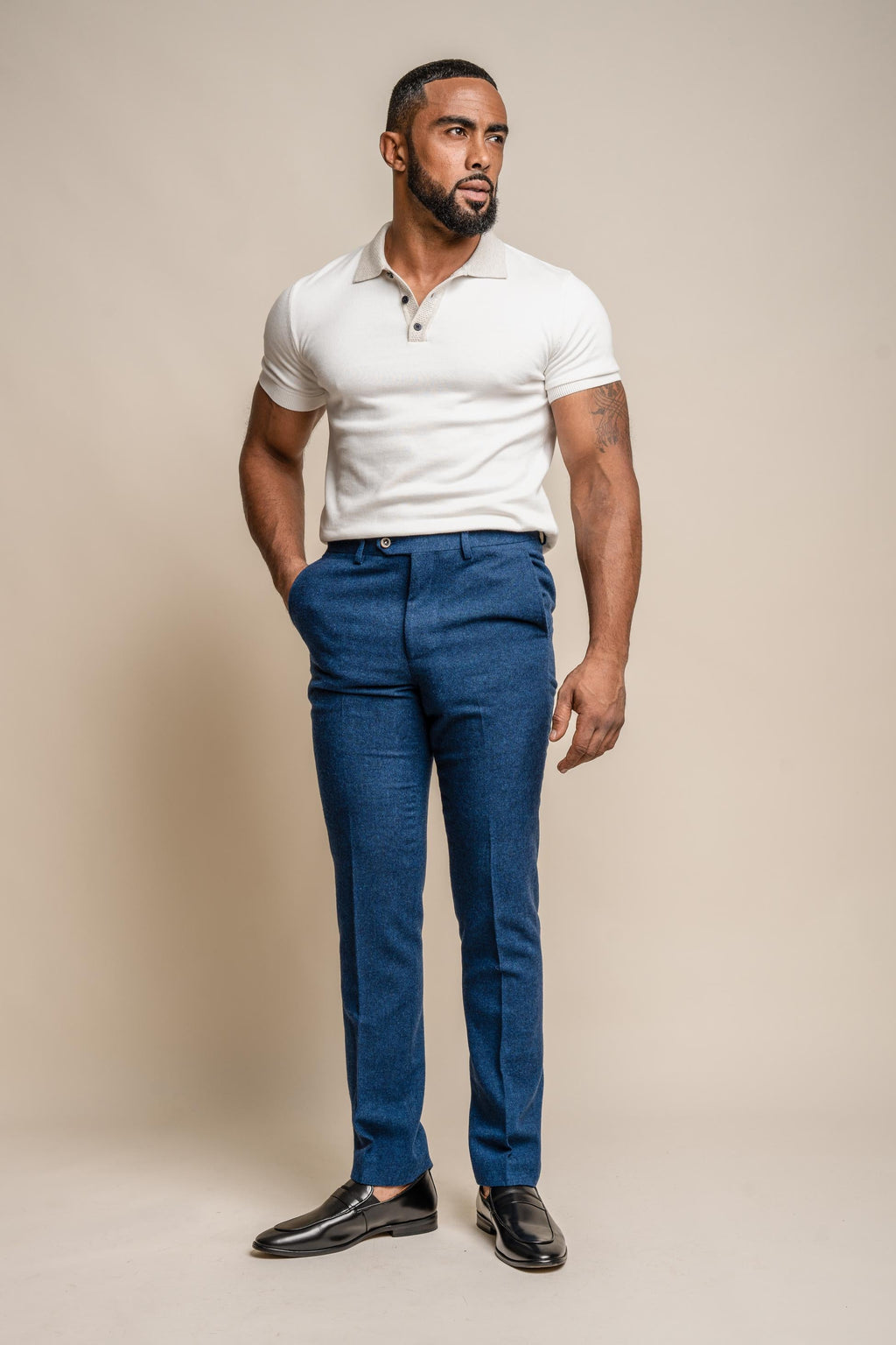 Slim Blue Suit for Men – Blue