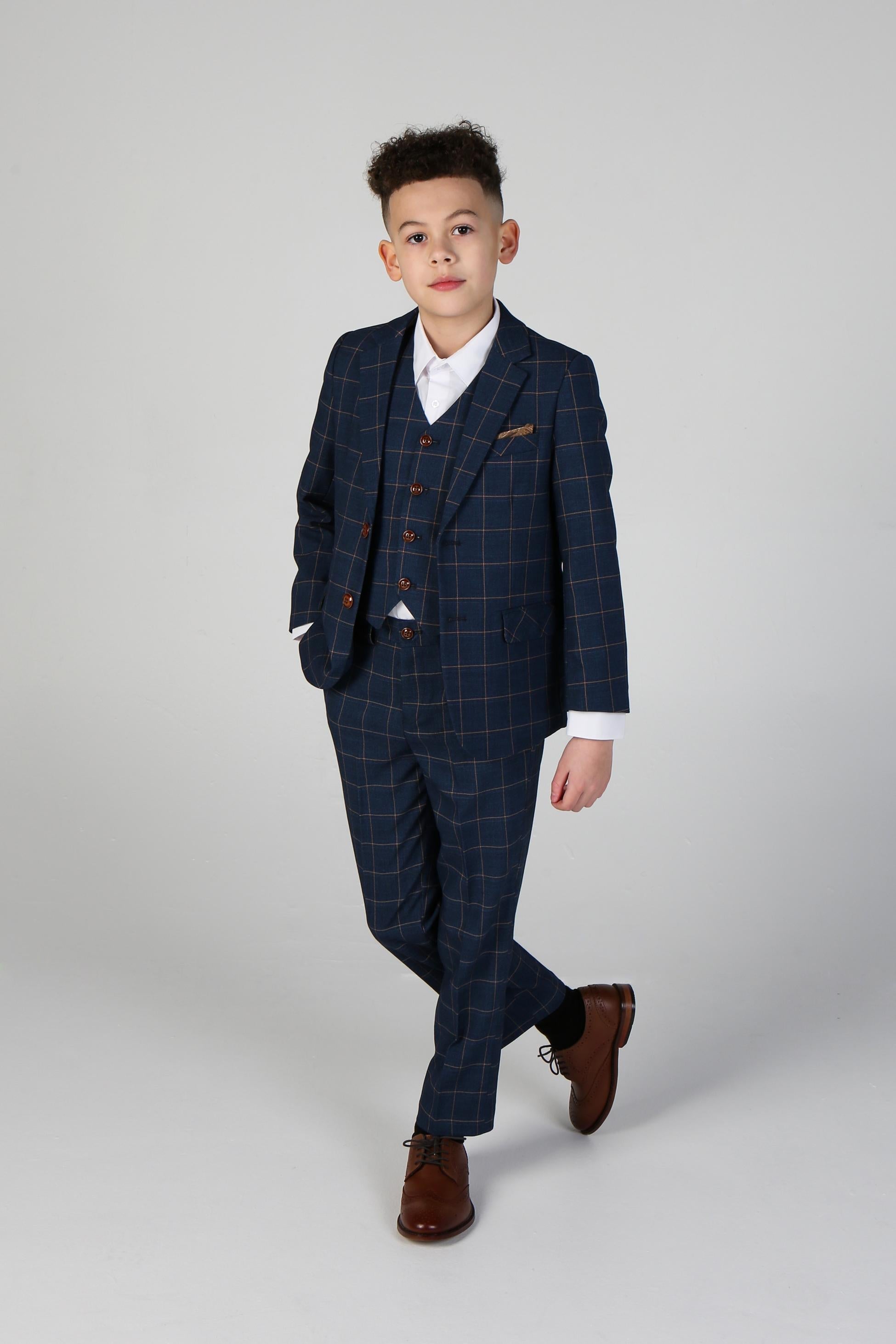 Tailored Blue Suit for Boys – Cornflower Blue