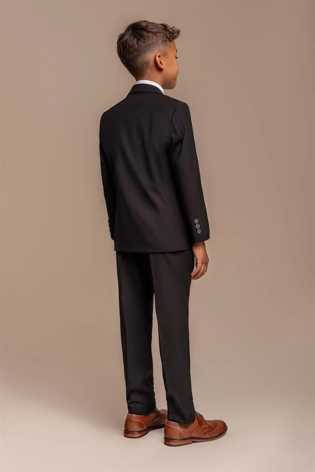 Slim Black Suit for Boys – Black