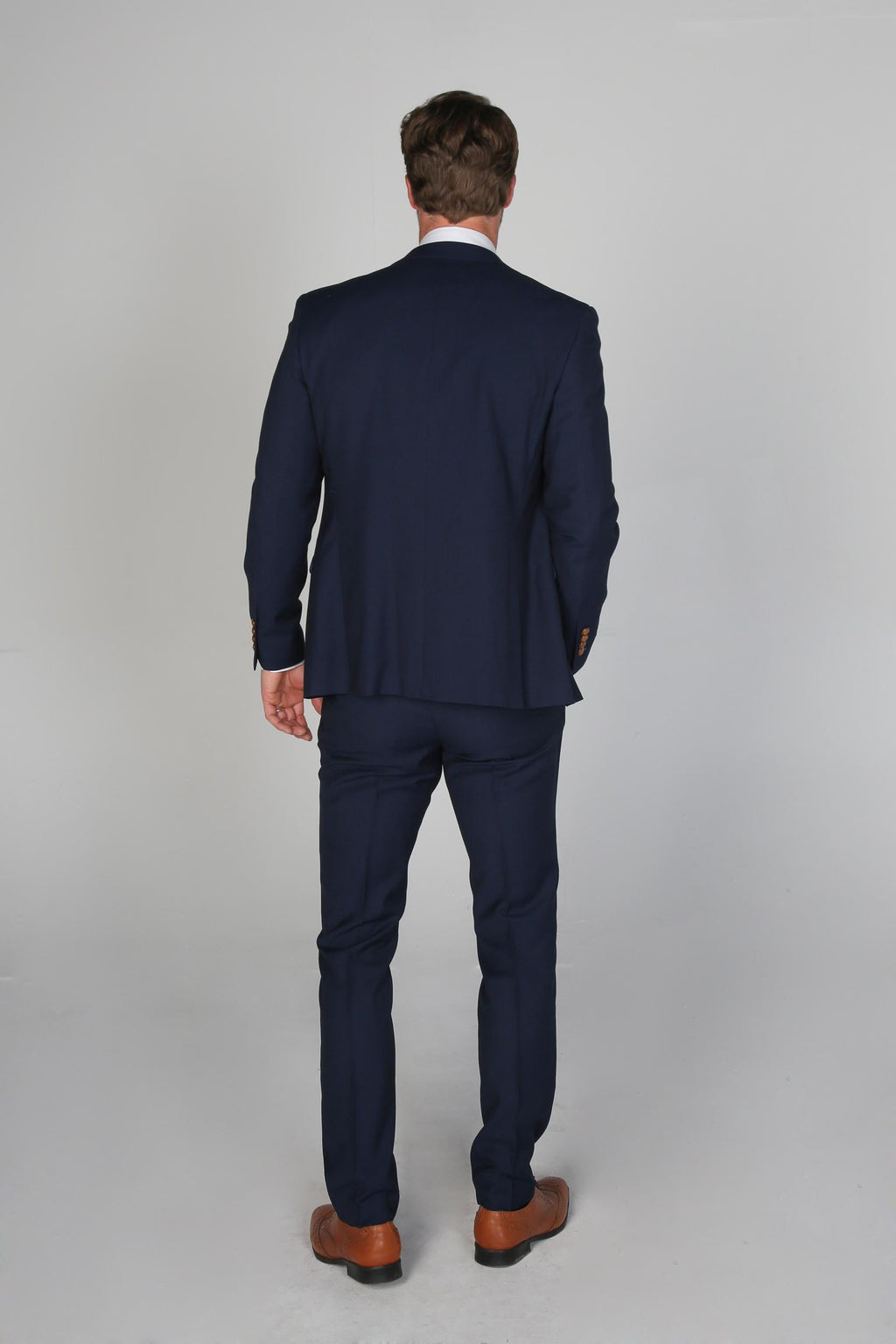 Mens Navy Blue Tailored Fit Formal Suit MAYFAIR