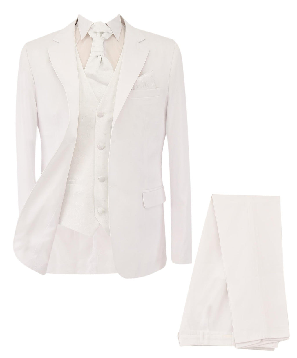 Gorgeous Cream Men's Slim Fit Formal Suit Set