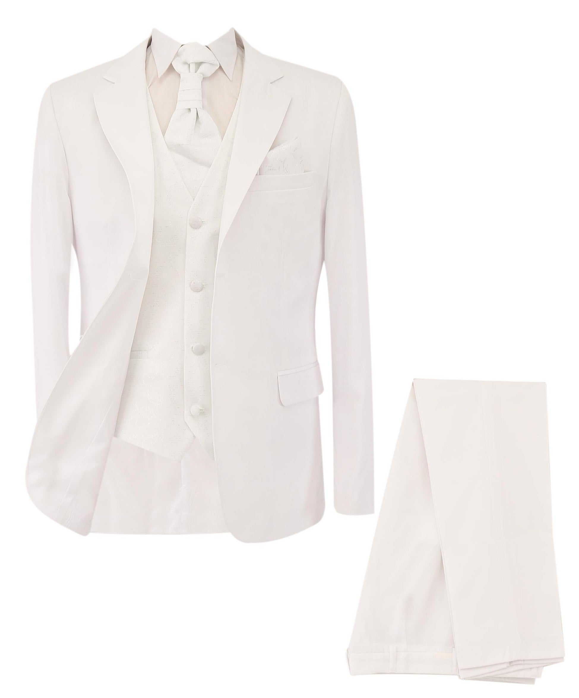 Gorgeous Cream Men's Slim Fit Formal Suit Set
