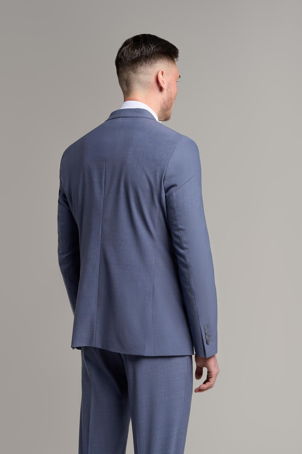 Mens Dove Purple Wool Mix Double Breasted Suit Jacket VICTORIOUS