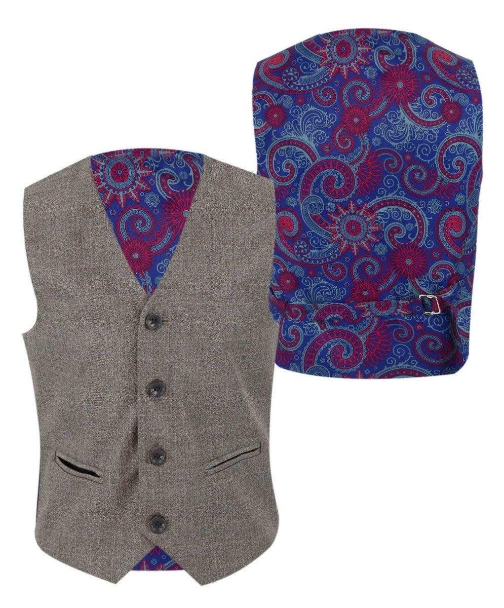 Tailored Beige Suit for Boys – Dark Beige