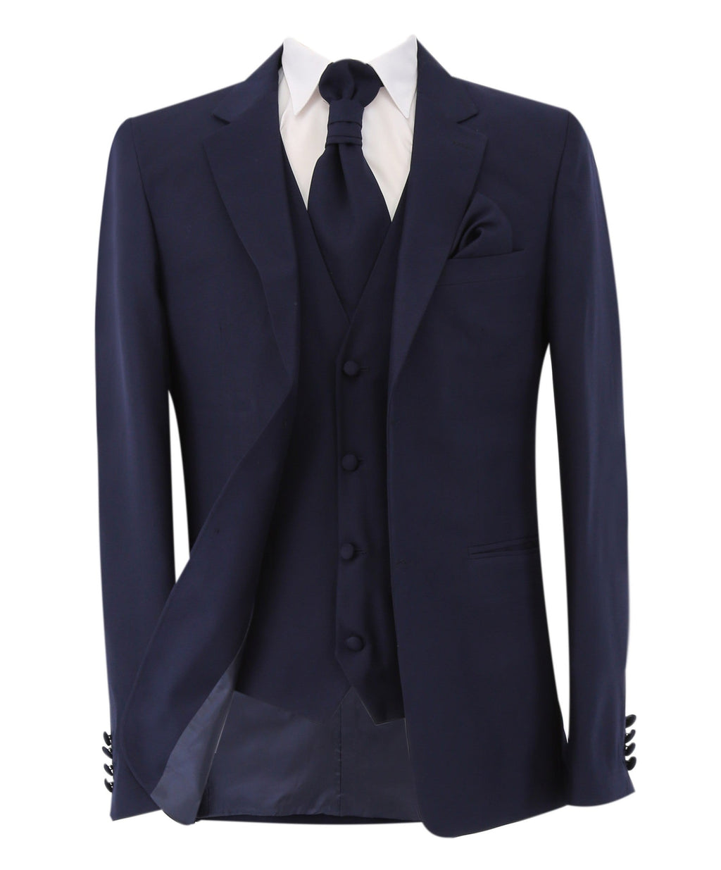 Gorgeous Navy Blue Men's Slim Fit Formal Suit Set