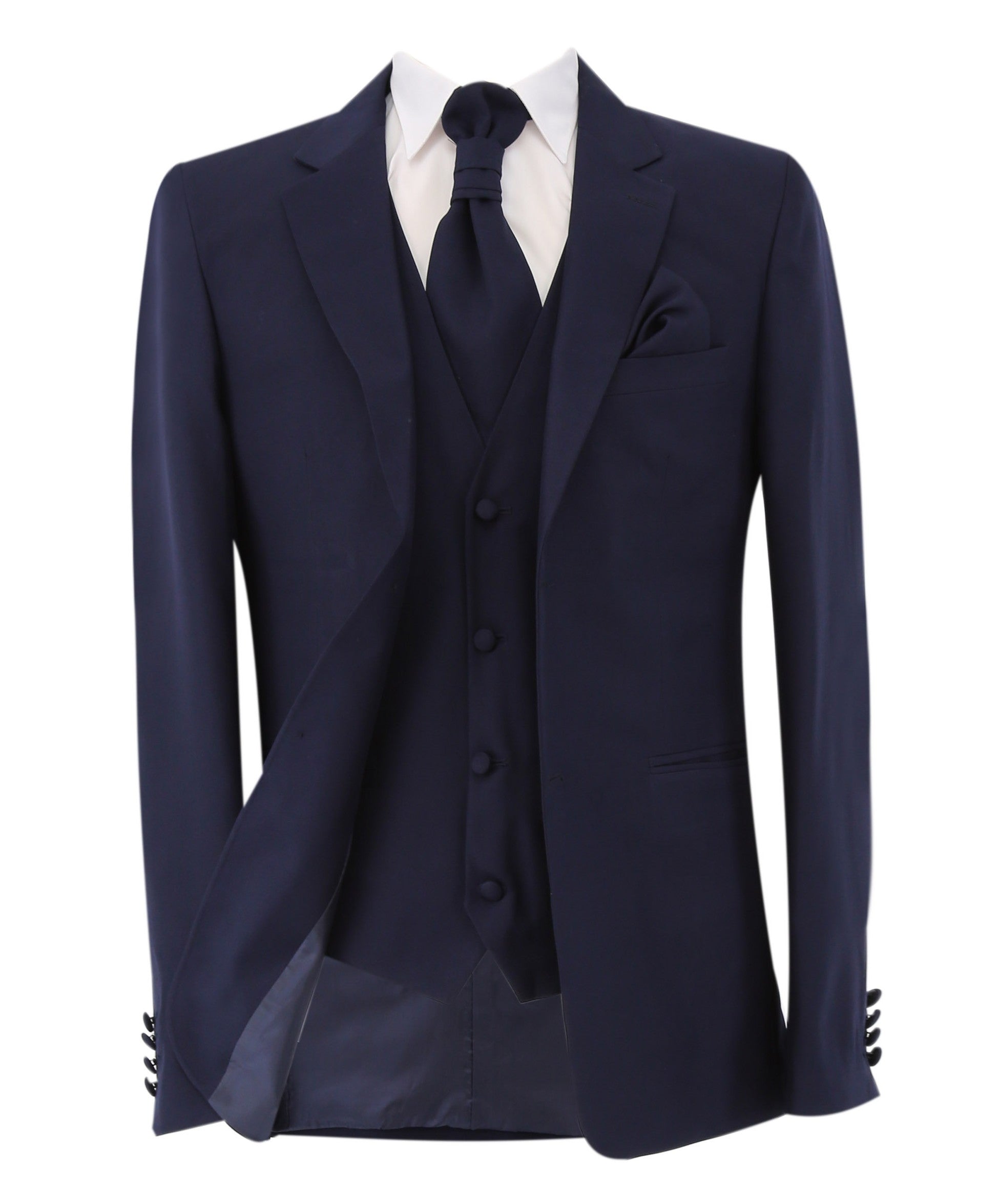 Gorgeous Navy Blue Men's Slim Fit Formal Suit Set