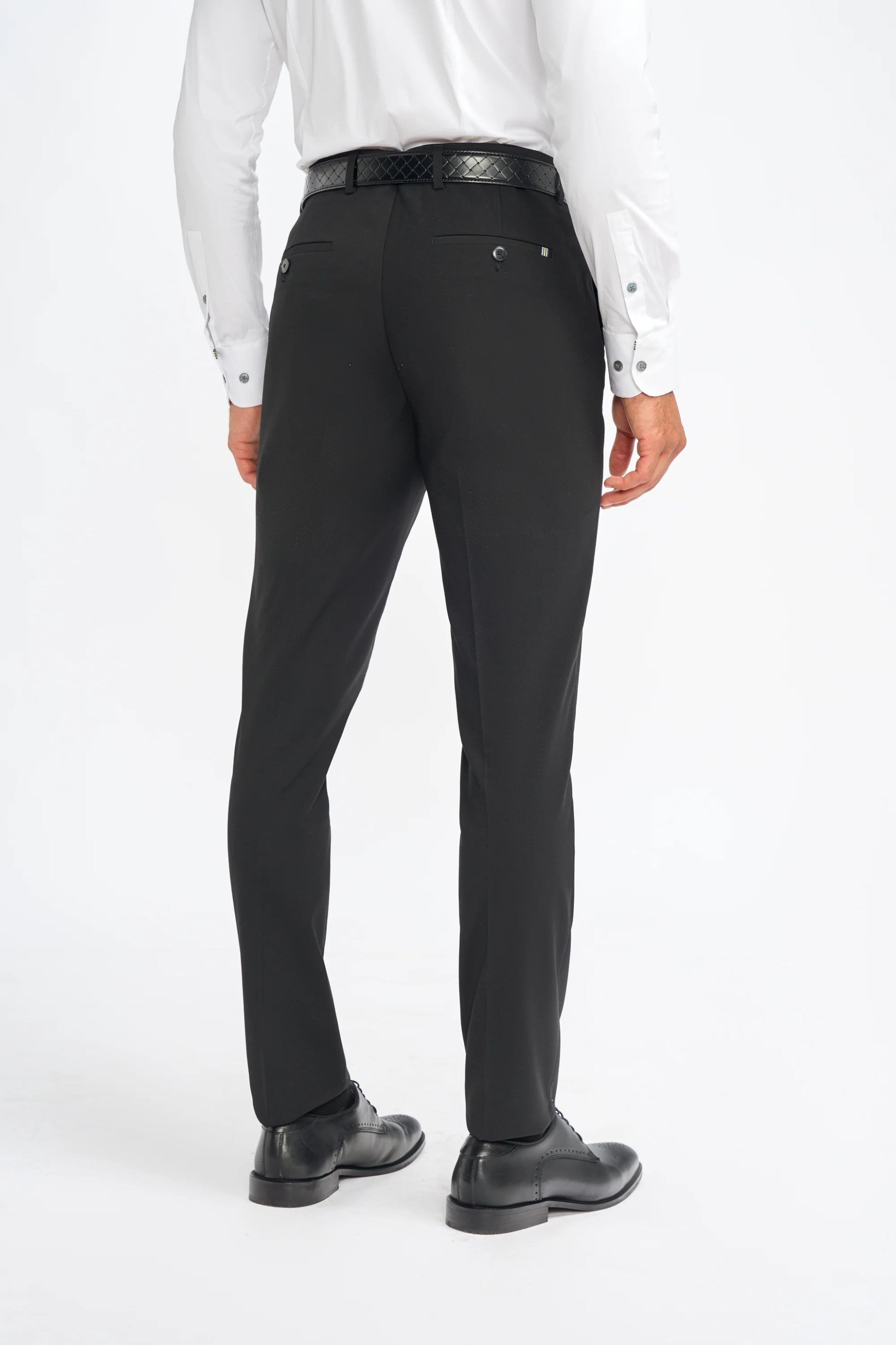 Slim Black Suit for Men – Black