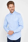 Men’s slim fit long sleeve dress shirt formal classic