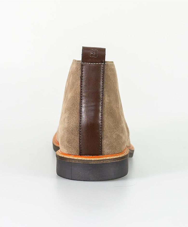 Mens Sand Beige Suede Chukka Boots SAHARA