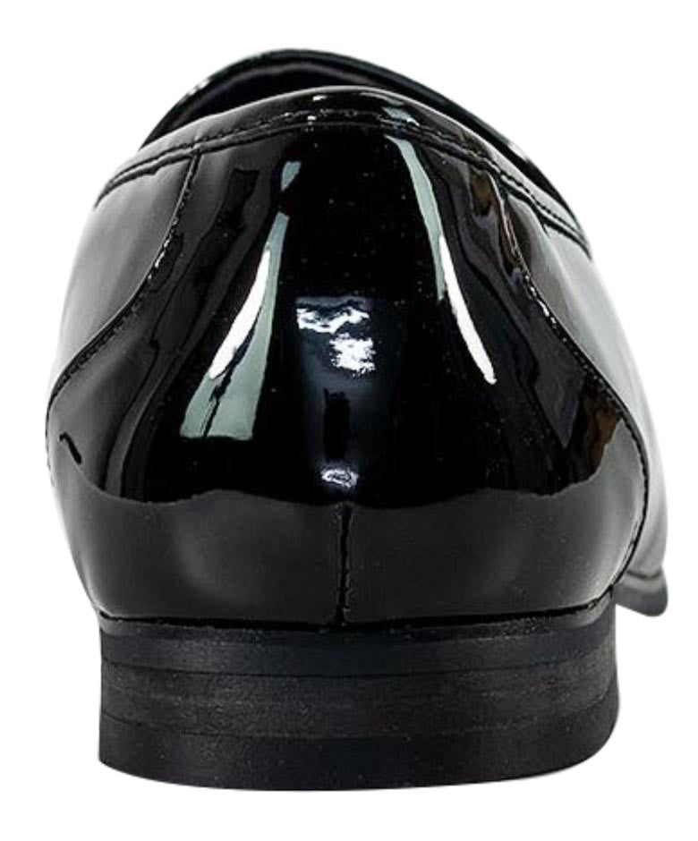 Mens Black Patent Tuxedo Shoes WALTER