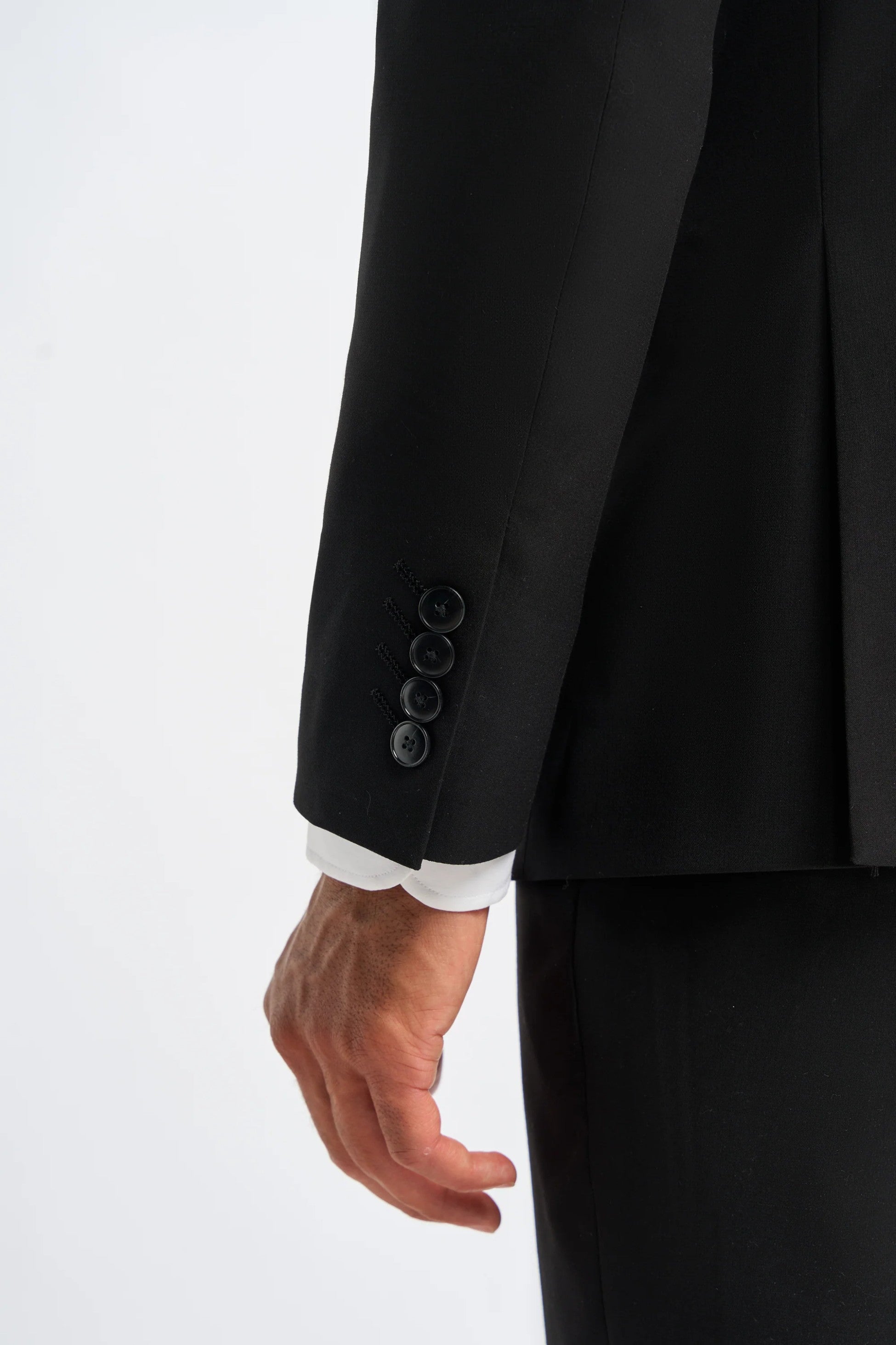 Mens Black Premium Slim Fit Suit Jacket MALIBU