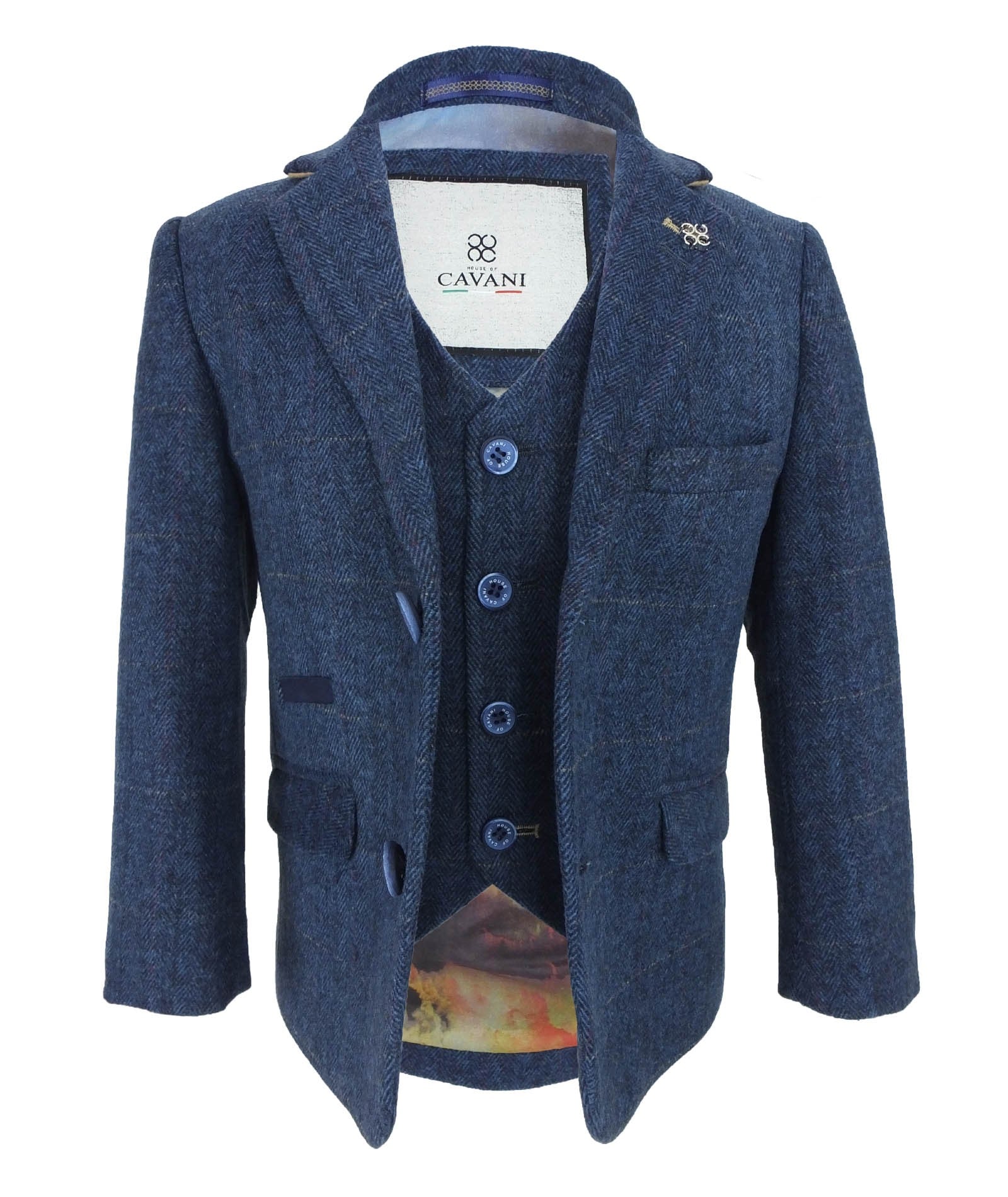 Slim Navy Suit for Boys – Navy Blue