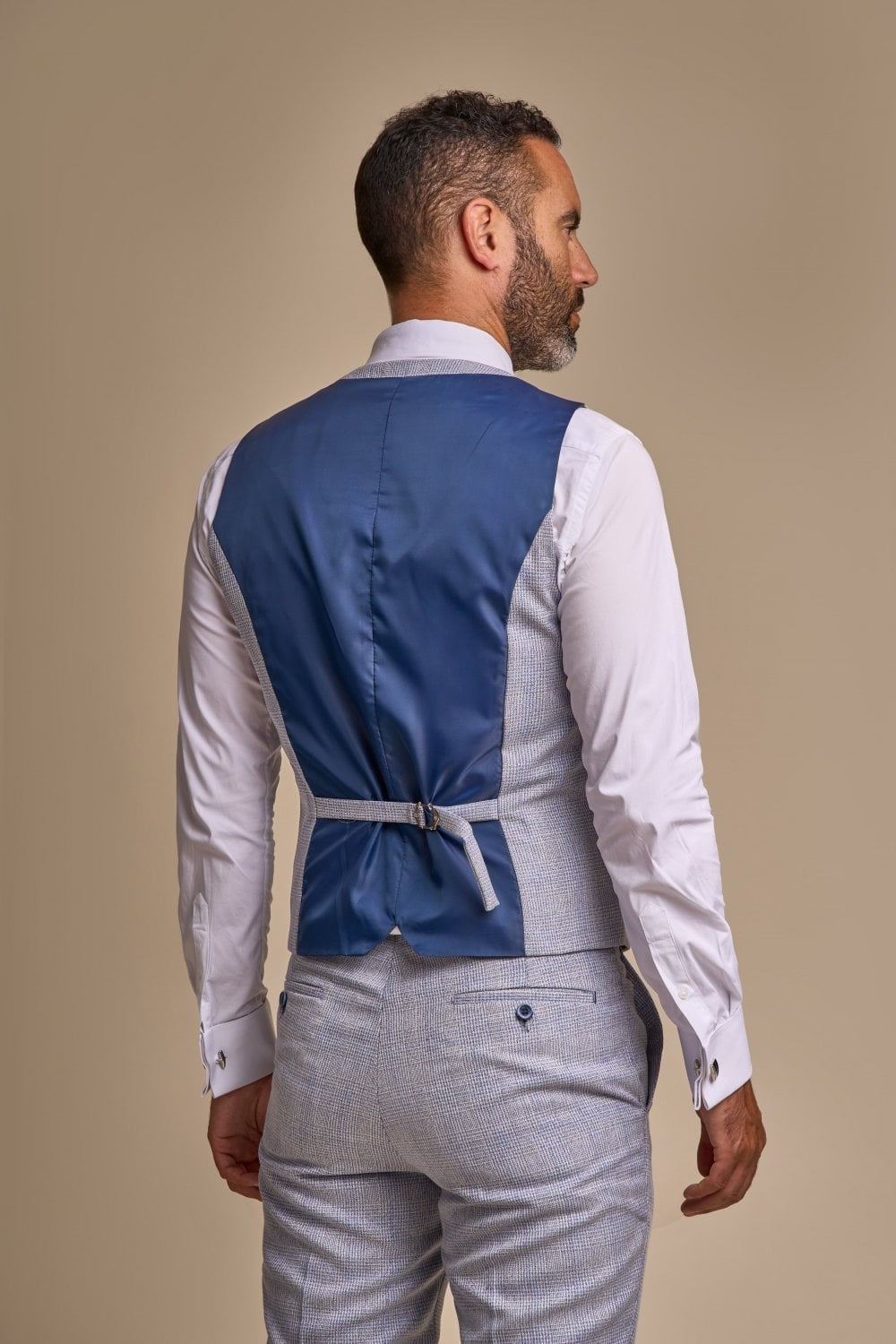3-Piece Blue Suit for Men – Sky Blue