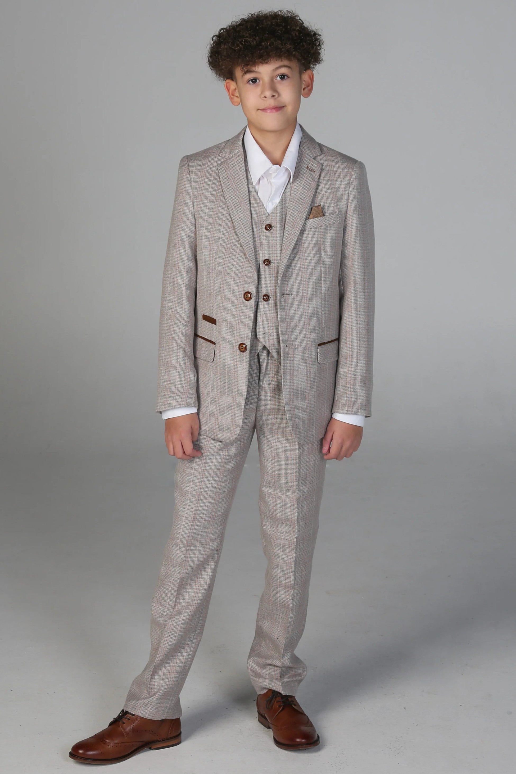 Tailored Beige Suit for Boys – Beige