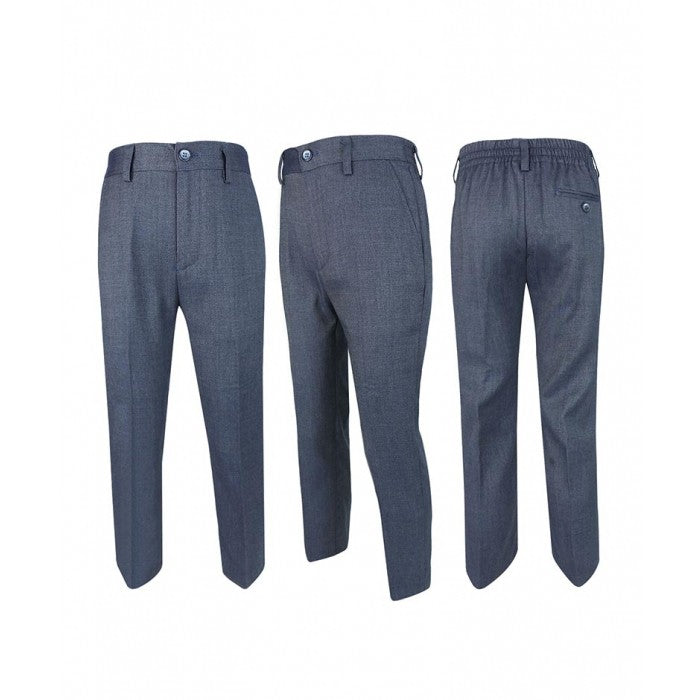 Slim Blue Suit for Boys – Steel Blue