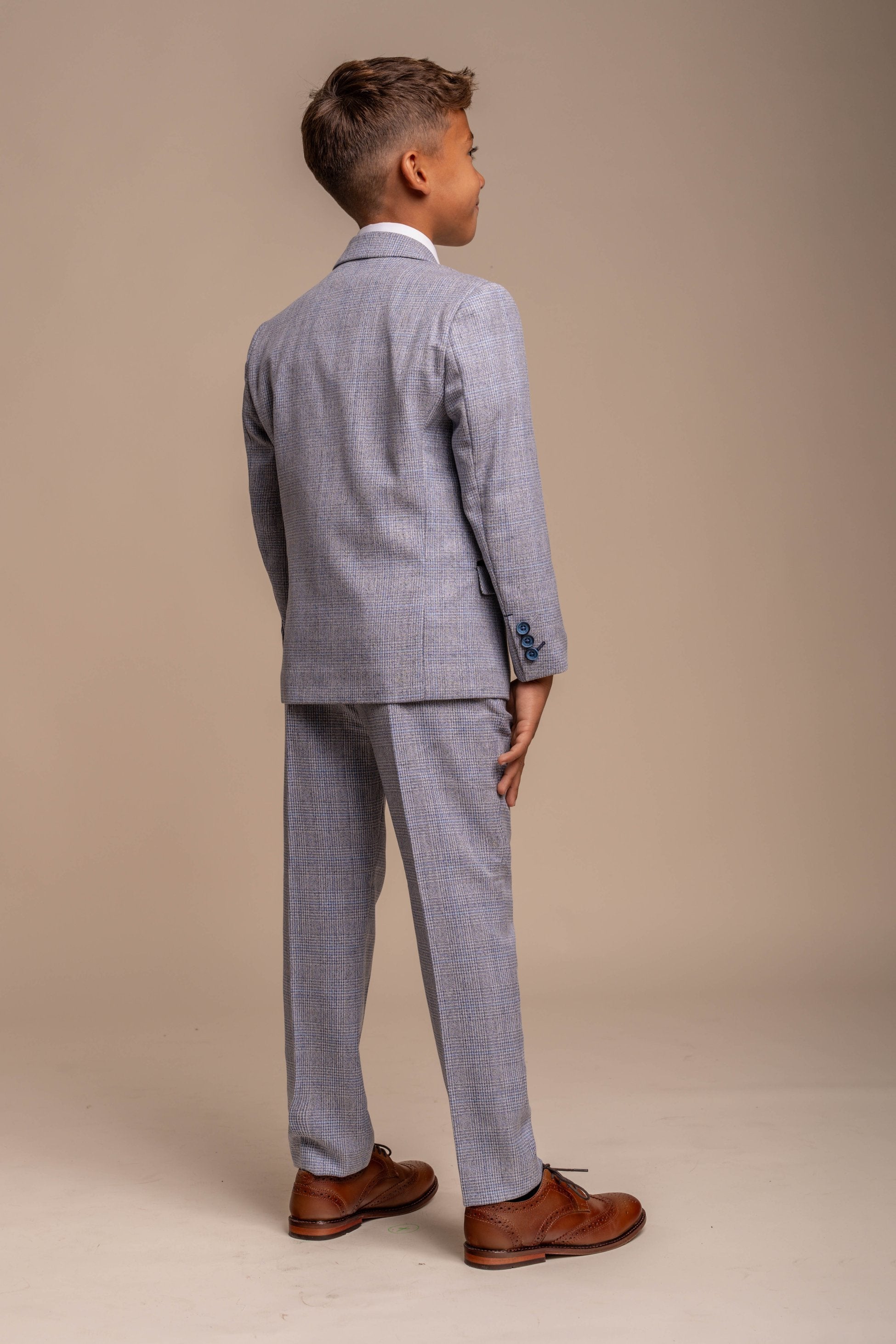 Slim Blue Suit for Boys – Blue