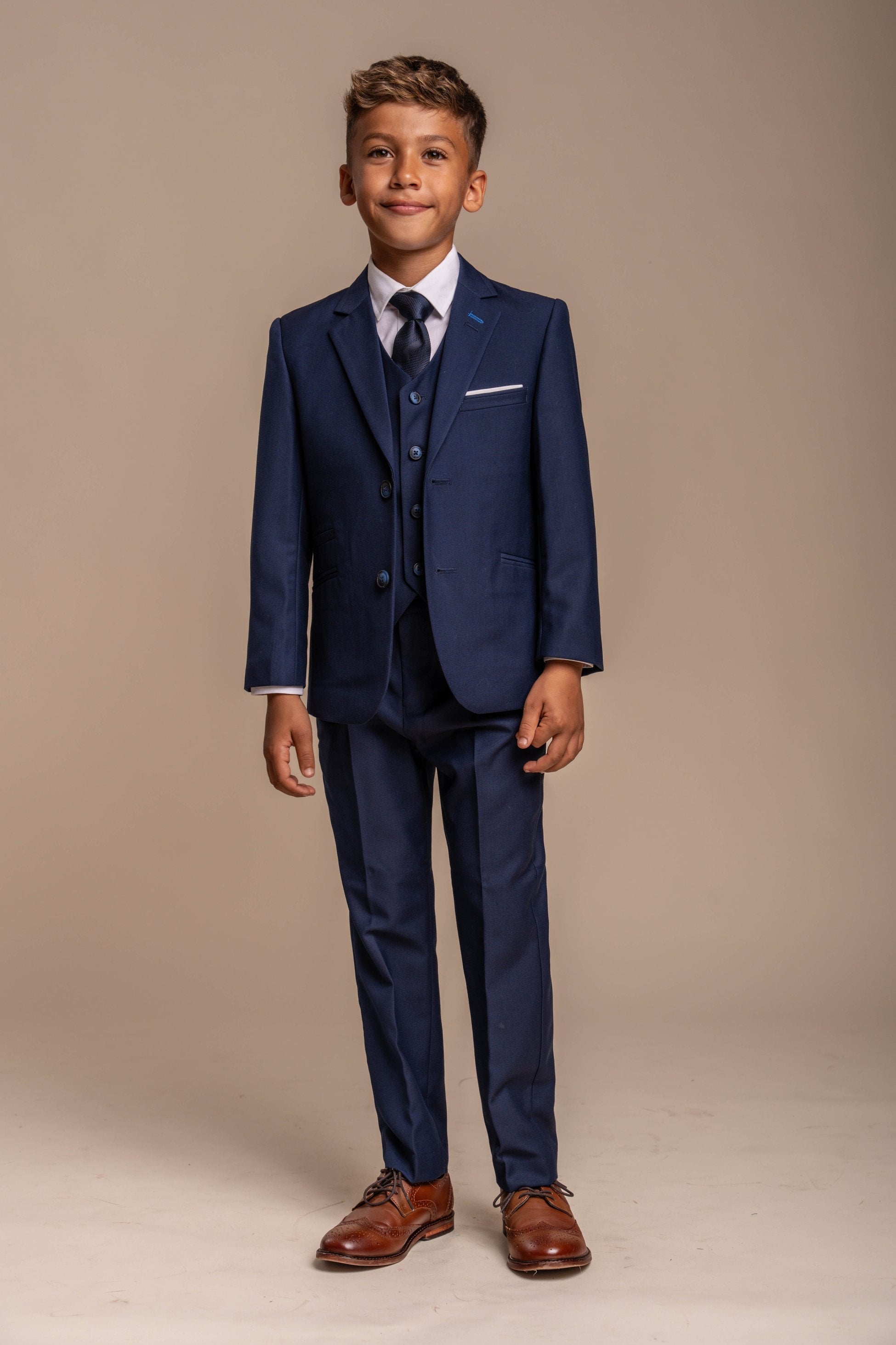 Slim Navy Suit for Boys – Navy Blue