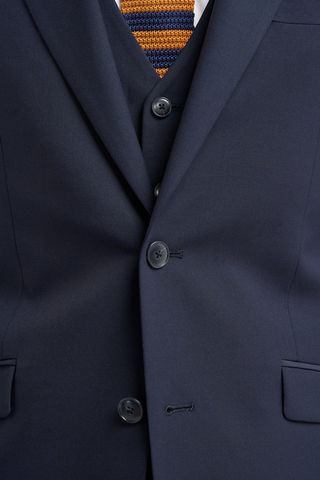 Mens Navy Premium Slim Fit Suit Jacket MALIBU