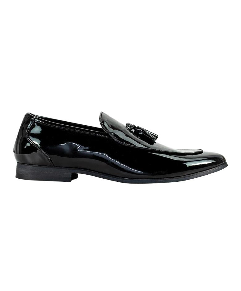 Mens Black Patent Tuxedo Shoes WALTER
