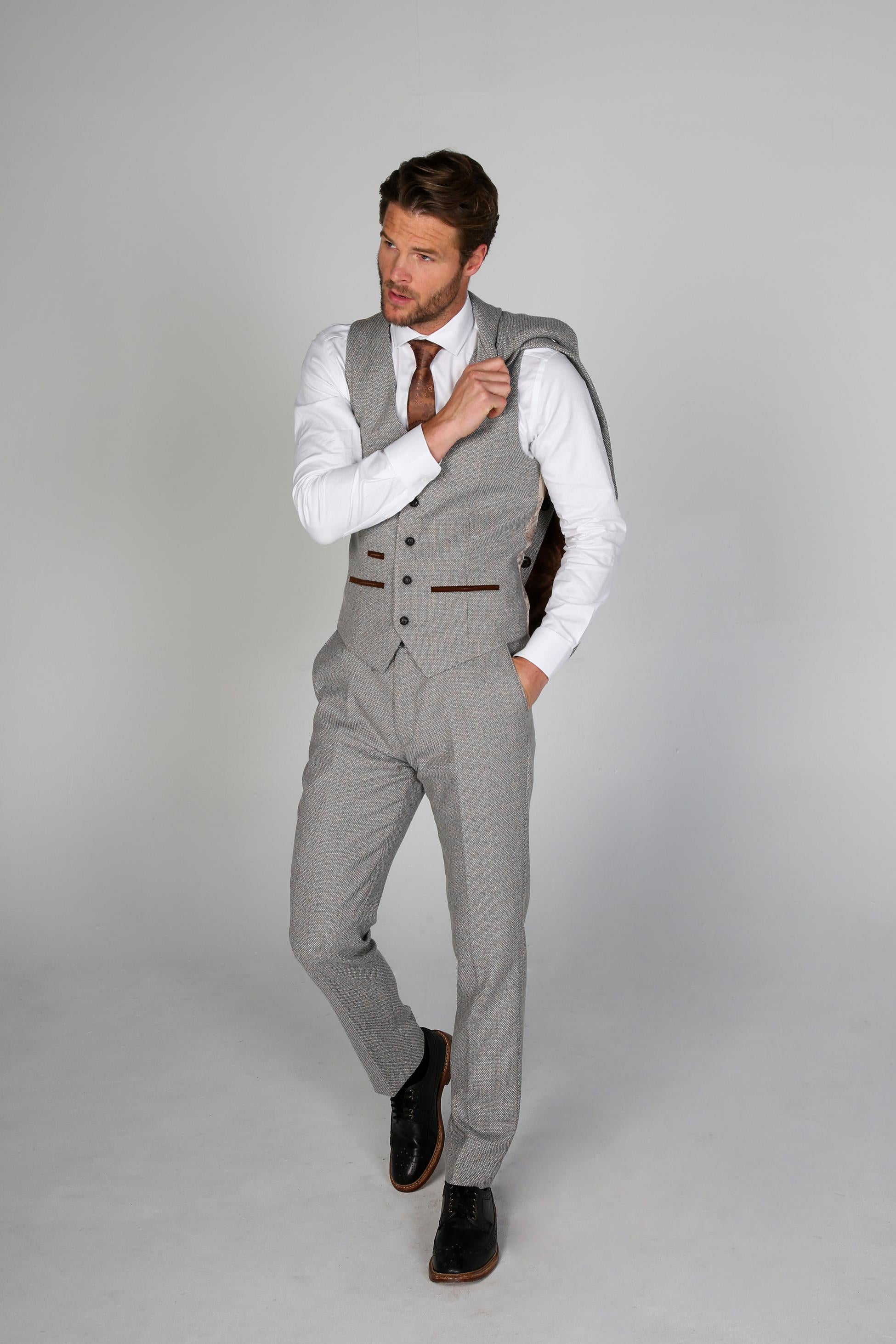Tailored Cream Suit for Men – Cream
