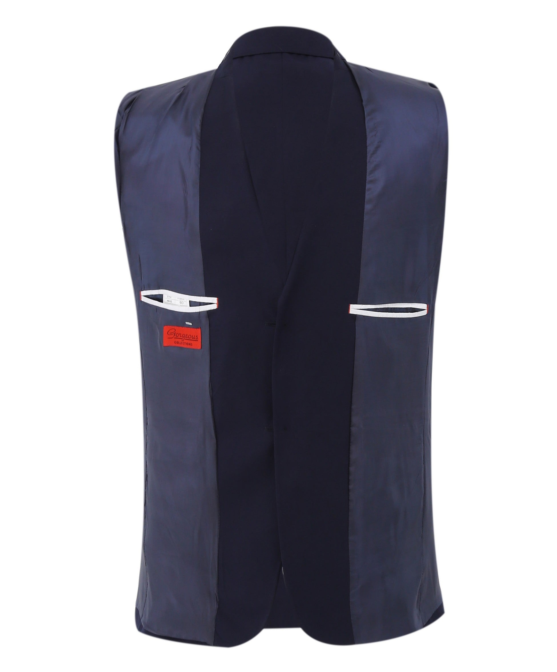 Gorgeous Navy Blue Men's Slim Fit Formal Suit Set