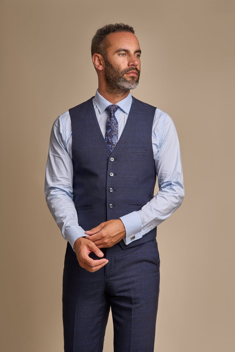 3-Piece Navy Suit for Men – Navy Blue