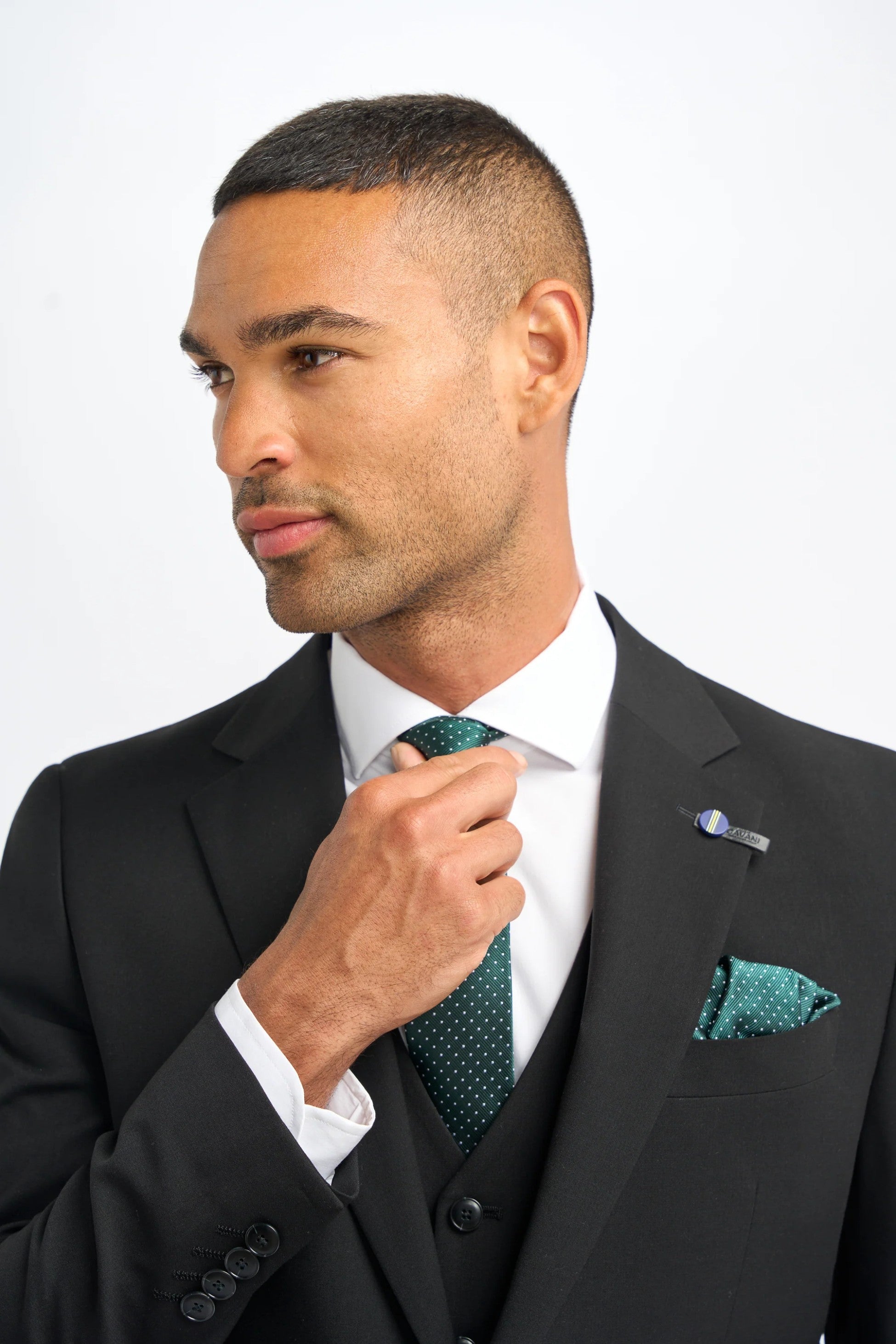 Mens Black Premium Slim Fit Suit MALIBU