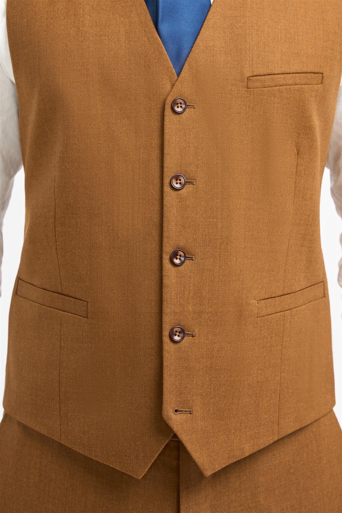 Mens Sierra Wool Slim Fit Formal Waistcoat JAMES