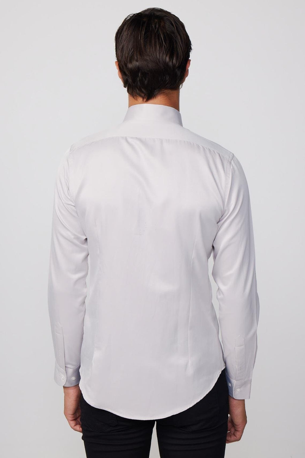 Mens Dimi Dotti Beige Cotton Blend Slim Fit Dress Shirt