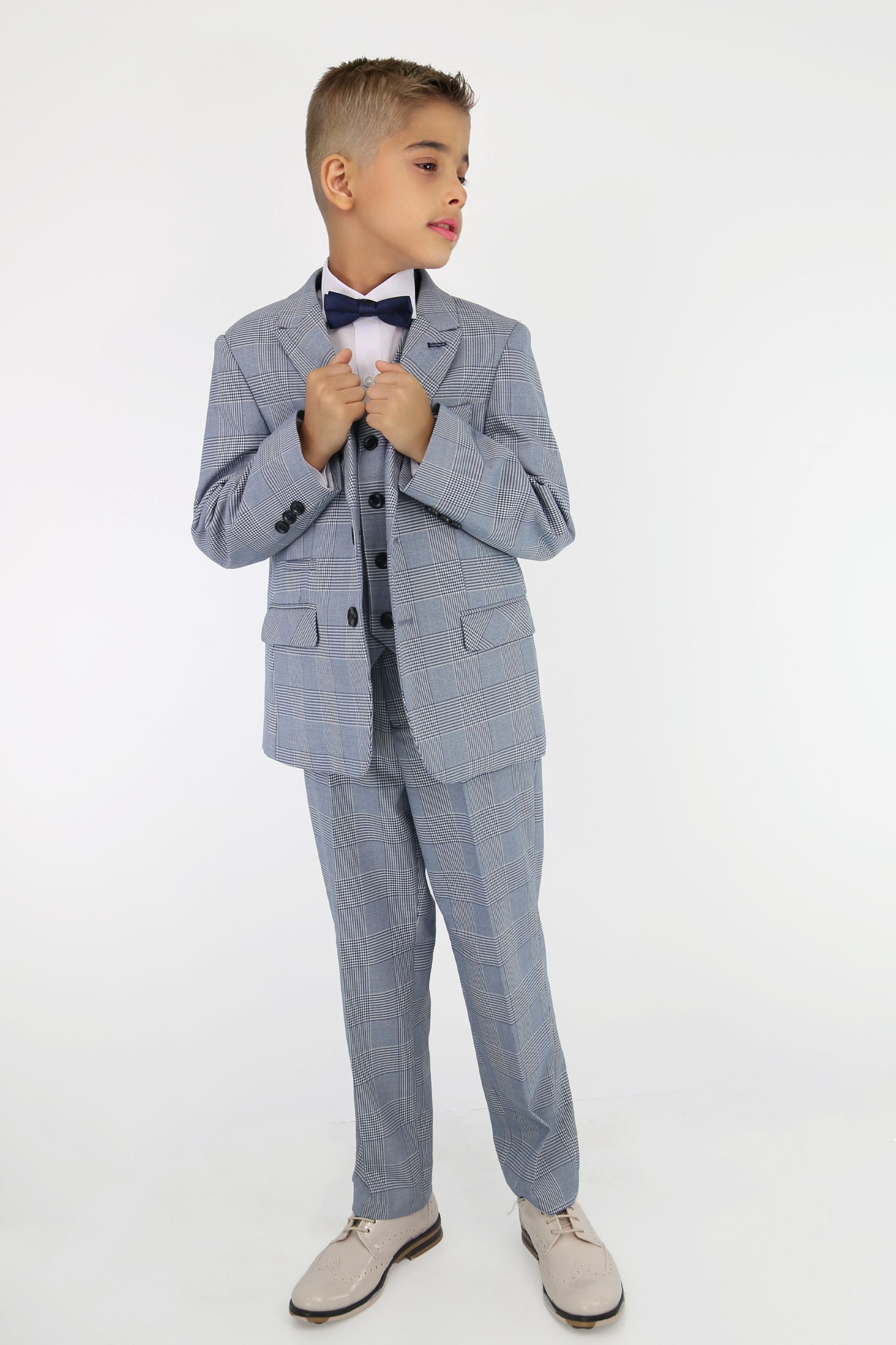 Tailored Blue Suit for Boys – Sky Blue