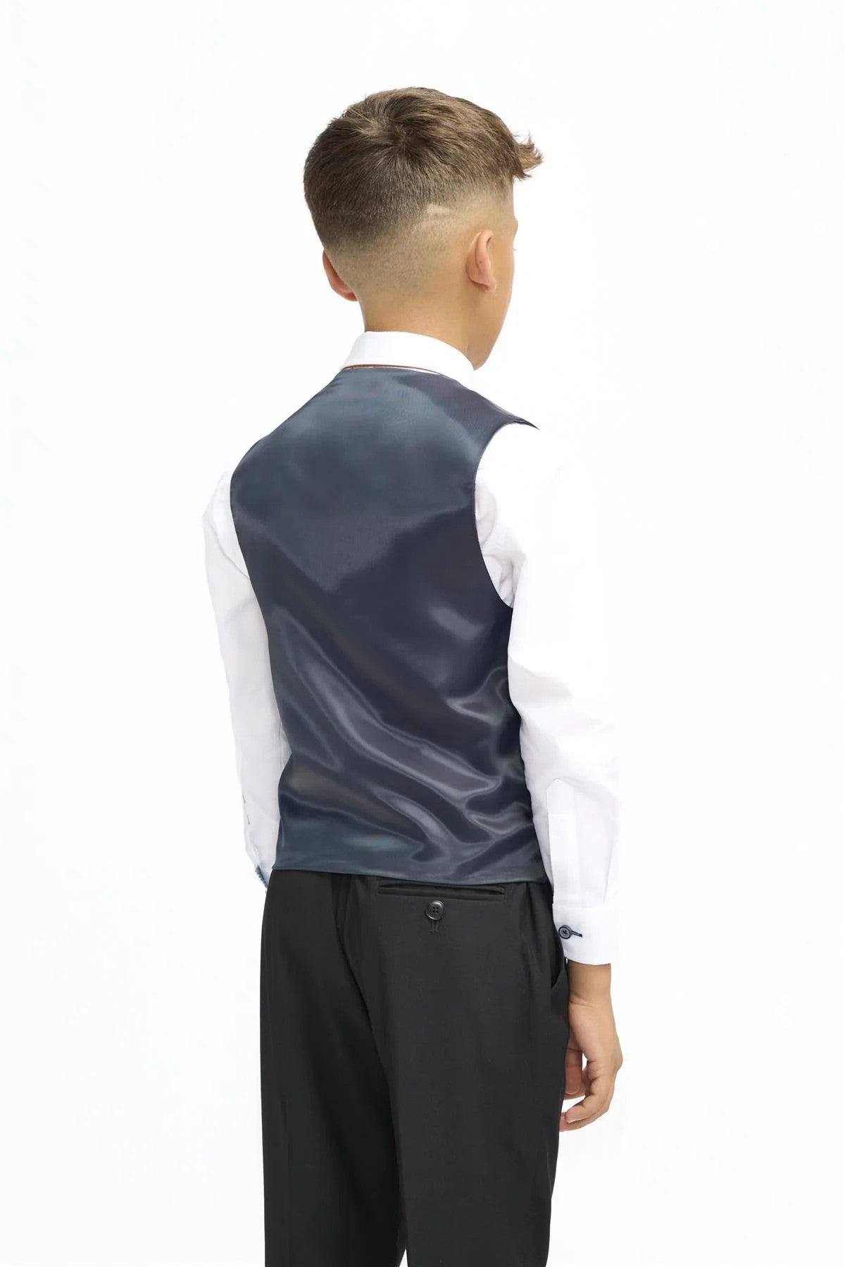 Slim Black Suit for Boys – Black