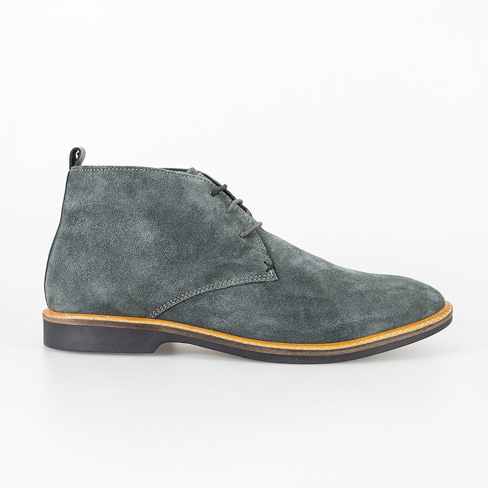 Mens Grey Suede Chukka Boots SAHARA