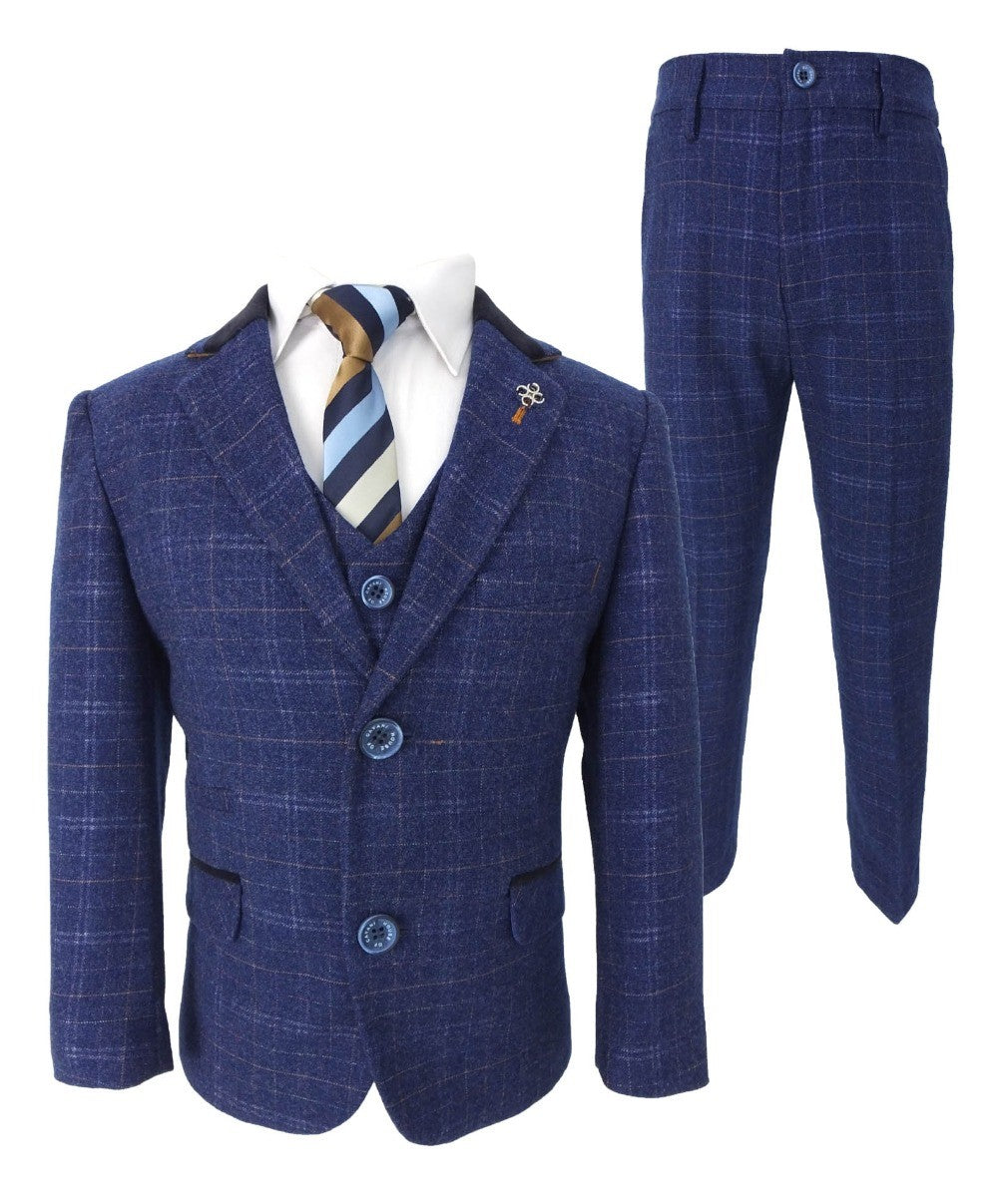 Slim Navy Suit for Boys – Navy Blue