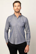 Men’s slim fit oxford shirt office button-down