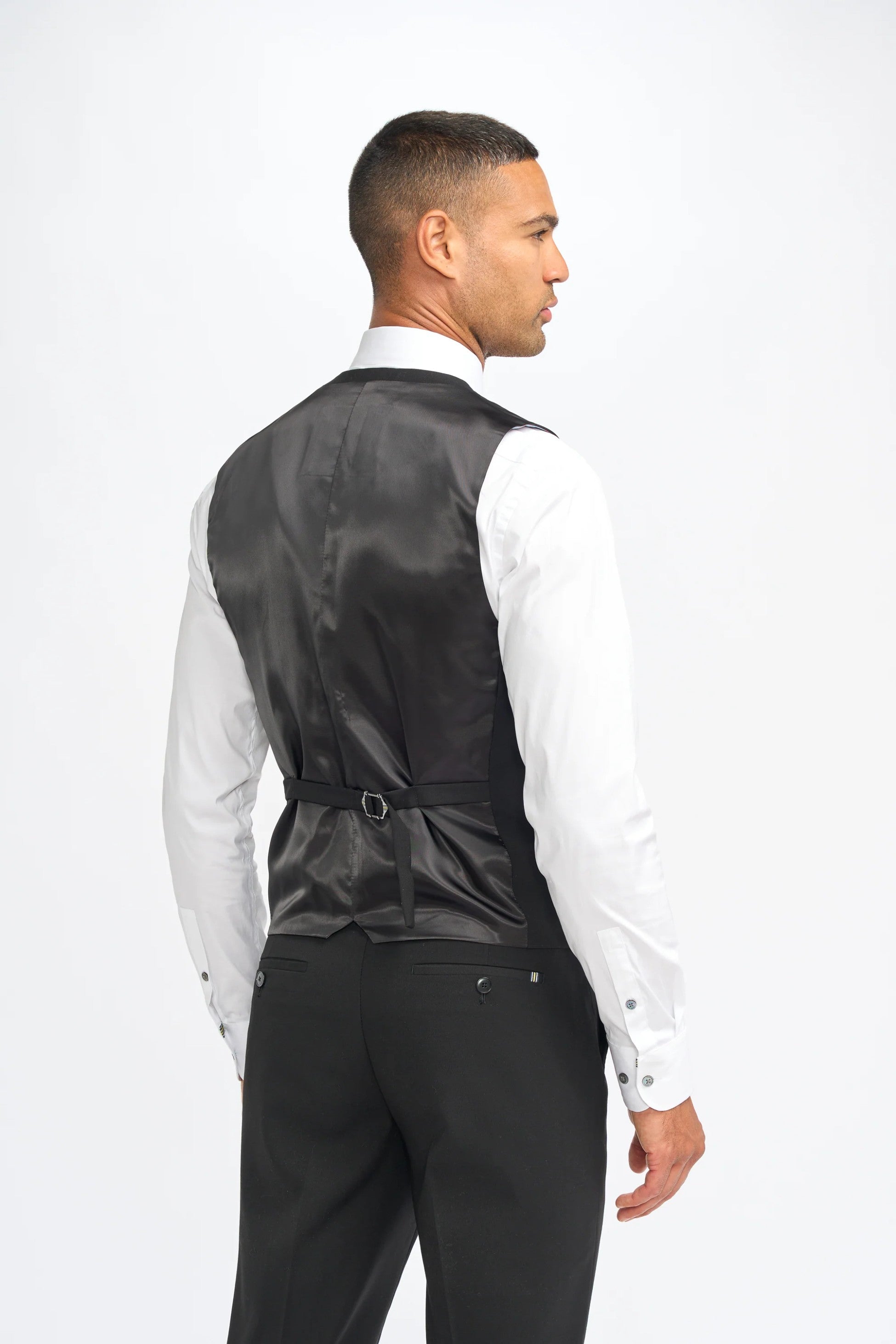 Slim Black Suit for Men – Black