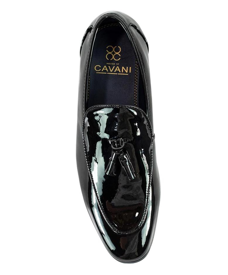 Mens Black Patent Tuxedo Shoes WALTER