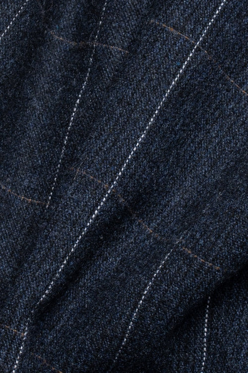 Men's Angels Premium Wool Navy Windowpane Check Suit