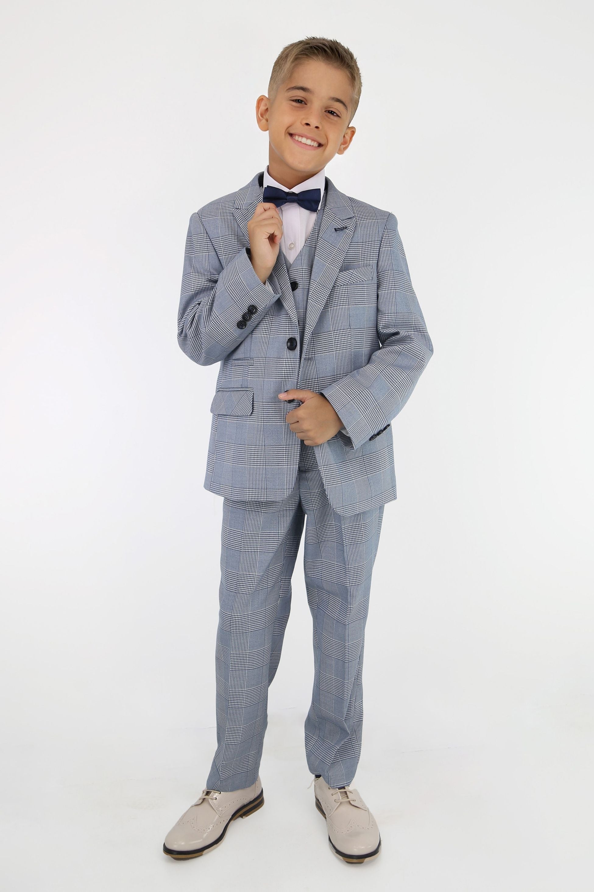 Tailored Blue Suit for Boys – Sky Blue